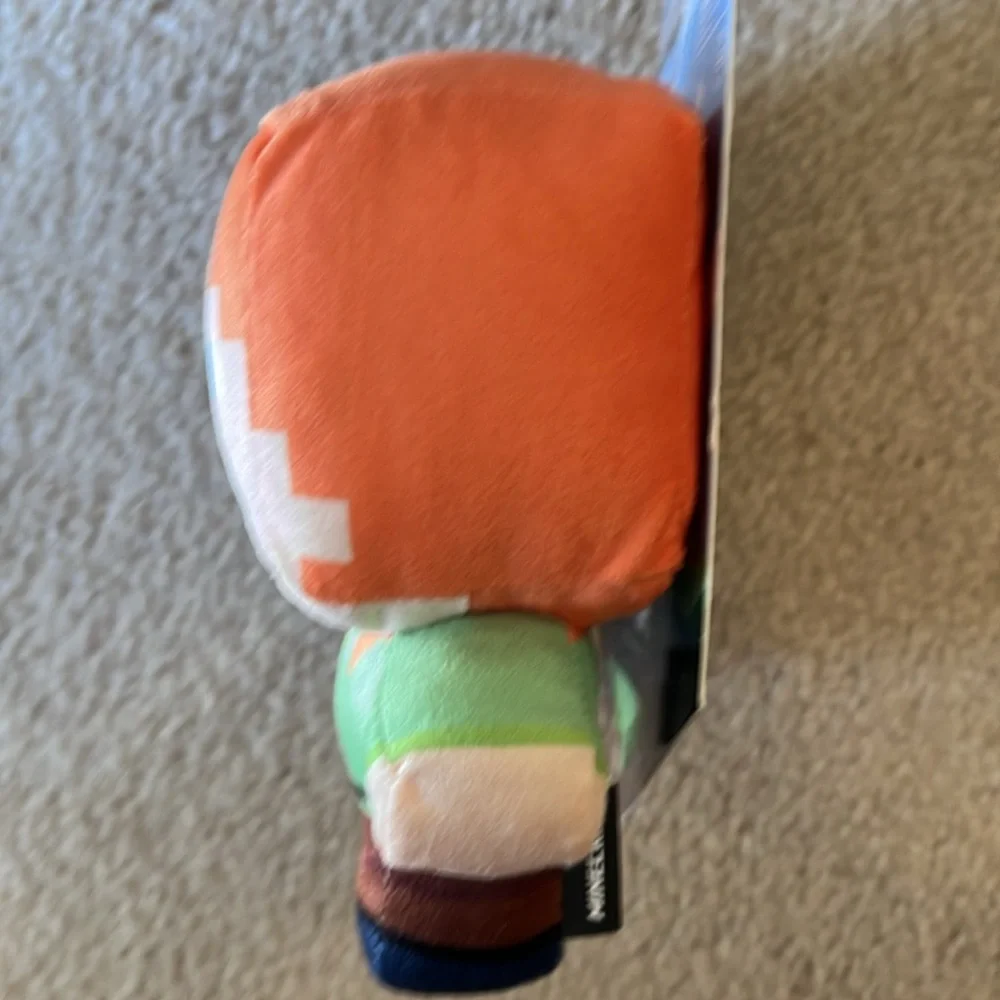 NWT Fetch For Pets Minecraft Steve & Alex Figure Plush Squeaky Dog Toys
